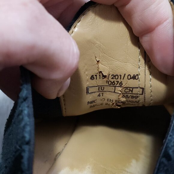 Zara Black Suede  Cowboy Western Booties Sz 41 - Picture 10 of 11